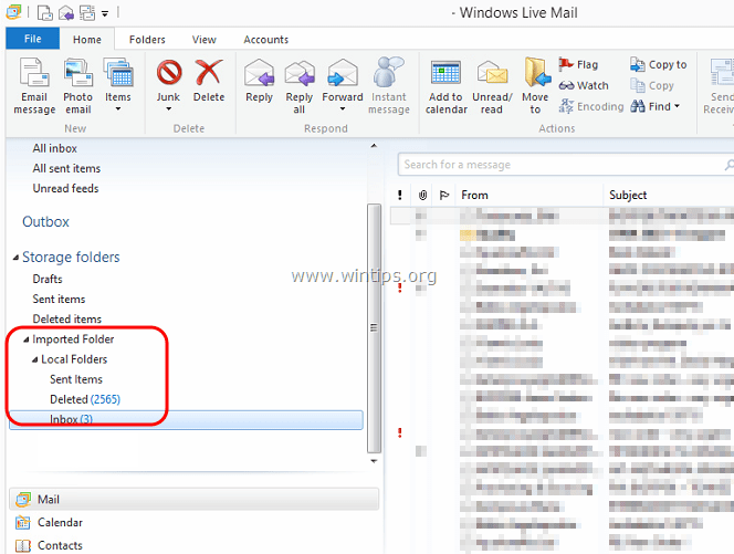 Windows Mail Store Folder Vista