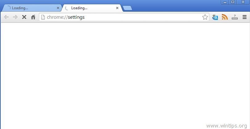google search blank page