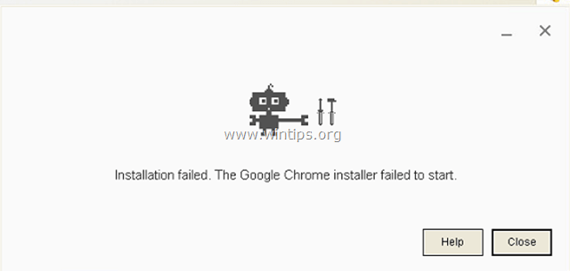 google chrome will not install