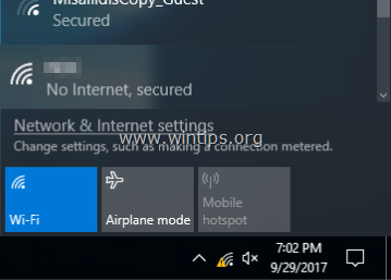 wifi not connected windows 8