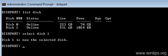 Rådgiver Northern Tilskud How to Format Hard Drive from Command Prompt or DISKPART. - wintips.org -  Windows Tips & How-tos