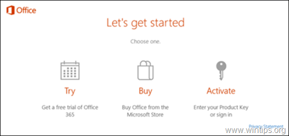 how to remove office 365 pop activation window