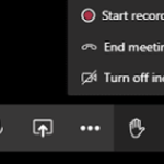 How to Record Teams Meetings.