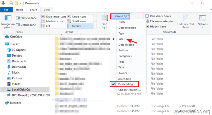 How to Find the Largest Files on Windows 10 easily? - WinTips.org