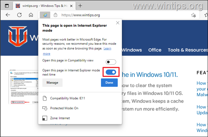 Internet Explorer Mode on Microsoft Edge – Hanwha Vision Europe