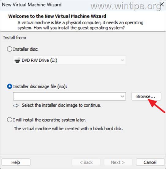 Create Virtual Machine for Windows 11 VMware