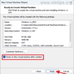 How to Install Windows 11 in VMware Player.