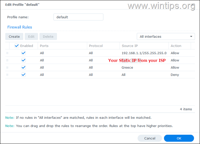 How To Block Other Countries From Accessing a Synology NAS using DSM Firewall.