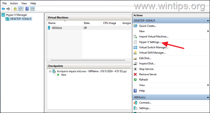  Enable Enhanced Session Mode in Hyper-V host 