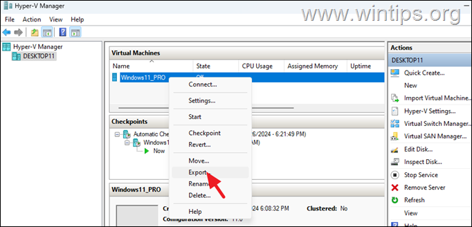 How to Move a Hyper-V Virtual Machine to another Host