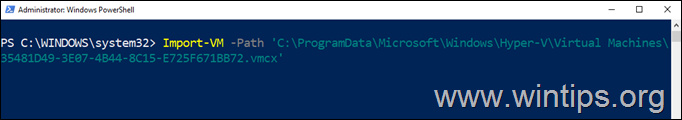 Import and register virtual machine powershell 