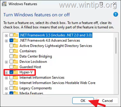 Enable Hyper-V in Windows 10/11