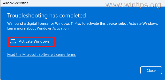 Activate Windows after BIOS update