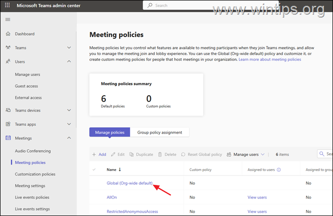 Enable Teams Recording in Teams Admin center